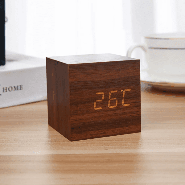 Wooden Minimalist Table Clock - Image 6