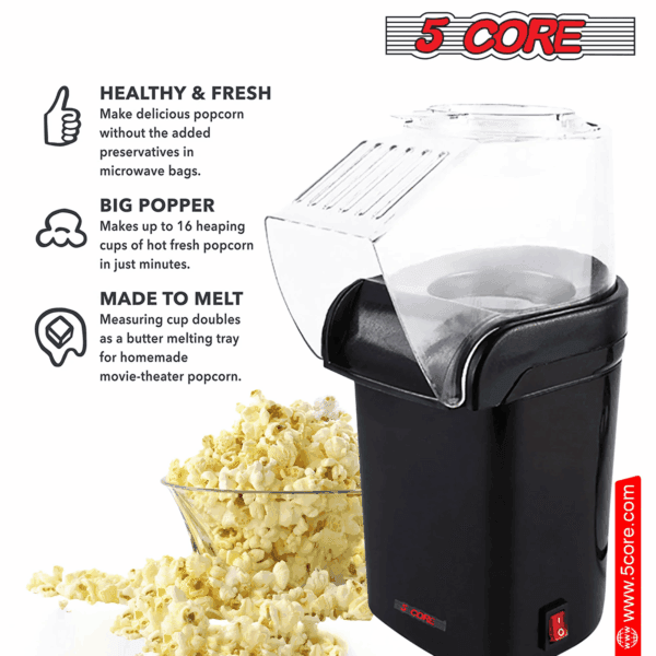 Home Popcorn Machine Healthy Hot Air Oil-Free Popcorn - Image 3