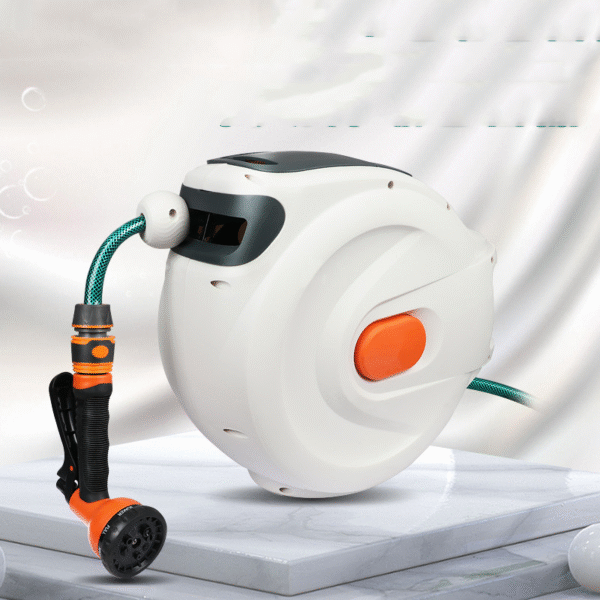 Retractable Garden Hose Reel Free Standing Wall Mount - Image 8
