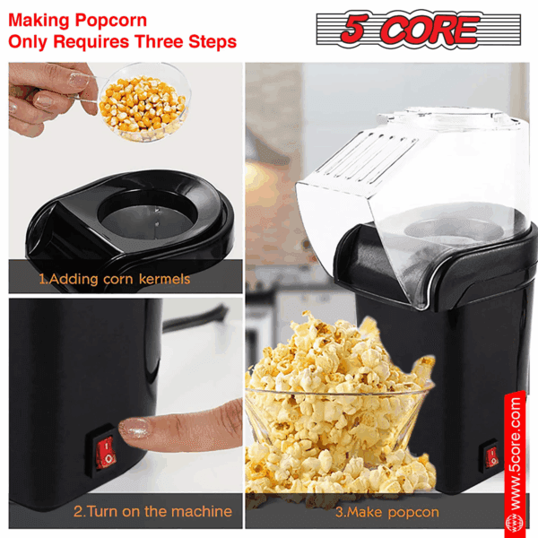 Home Popcorn Machine Healthy Hot Air Oil-Free Popcorn - Image 7