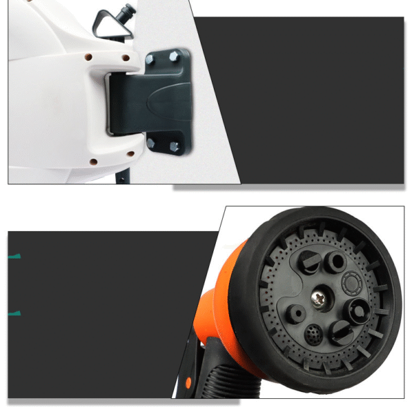 Retractable Garden Hose Reel Free Standing Wall Mount - Image 5