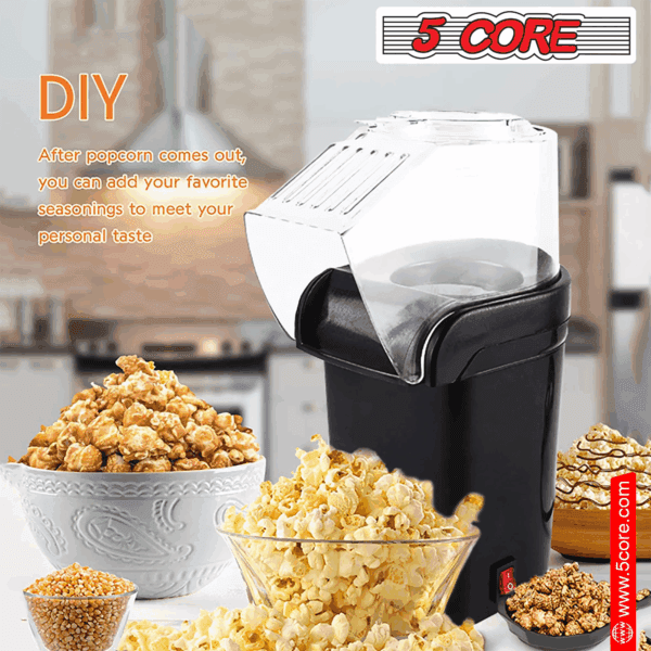 Home Popcorn Machine Healthy Hot Air Oil-Free Popcorn - Image 6