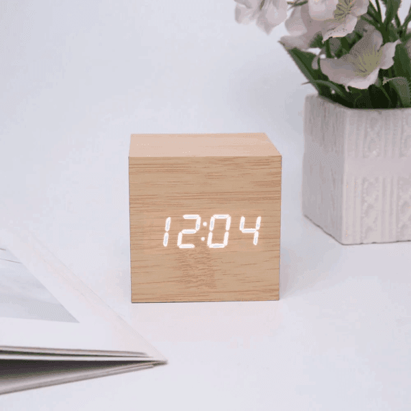 Wooden Minimalist Table Clock - Image 7