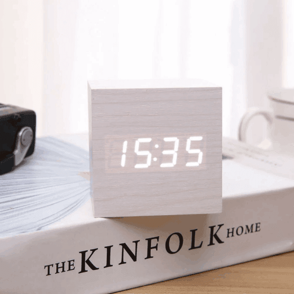 Wooden Minimalist Table Clock - Image 5