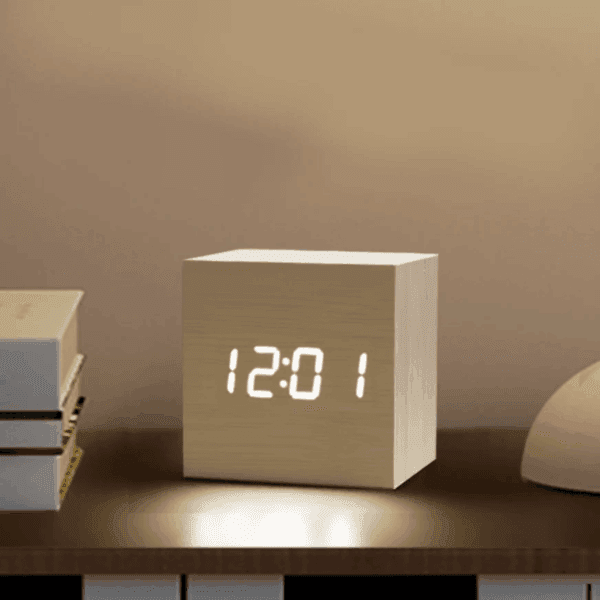 Wooden Minimalist Table Clock - Image 9